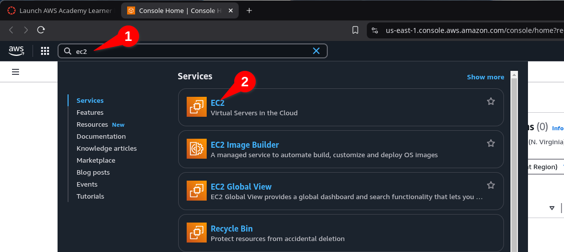 AWS Dashboard