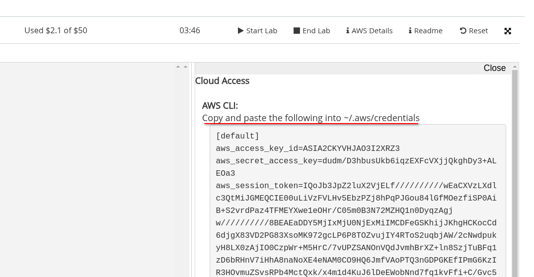 AWS Dashboard