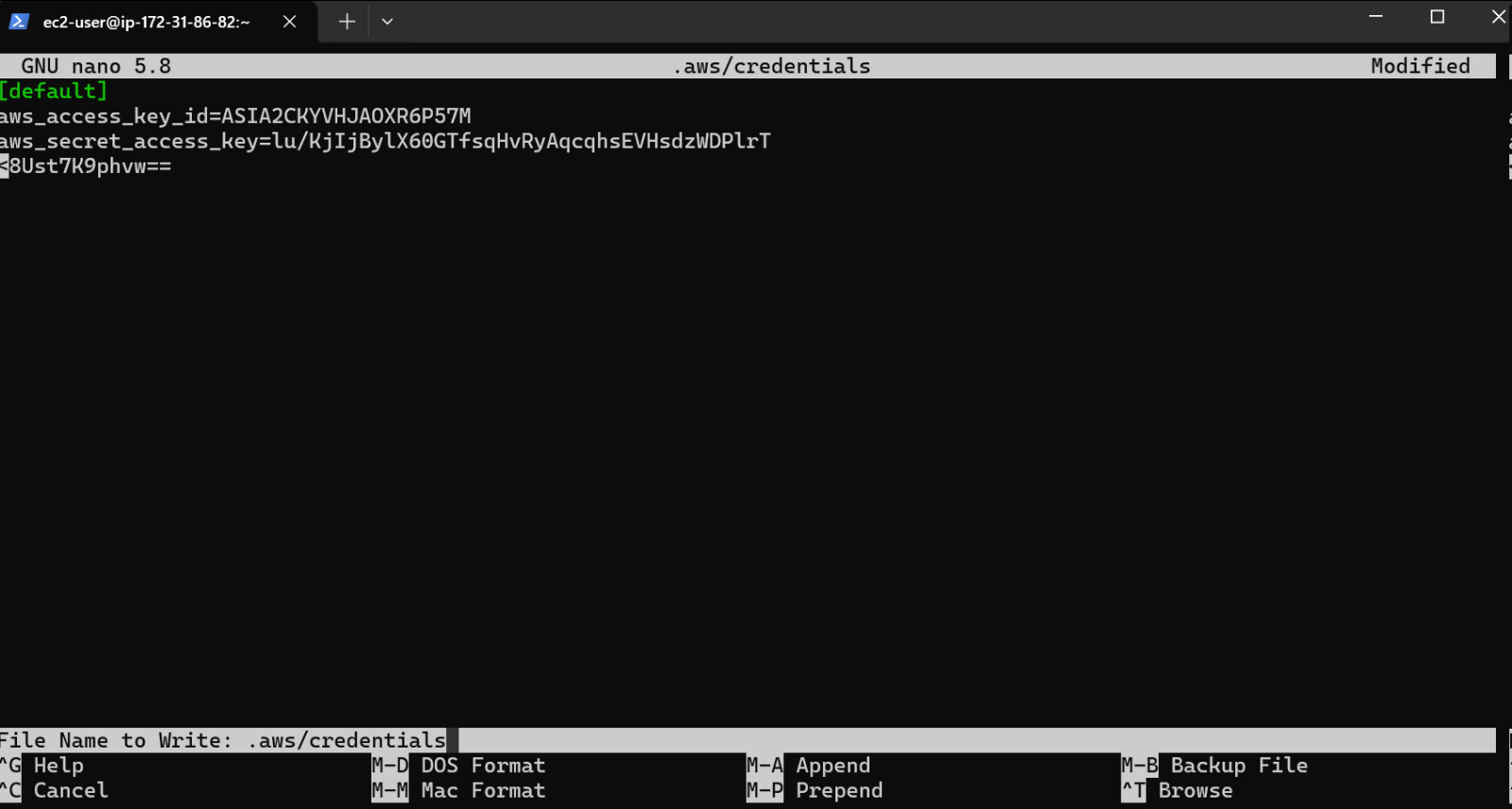 AWS Dashboard