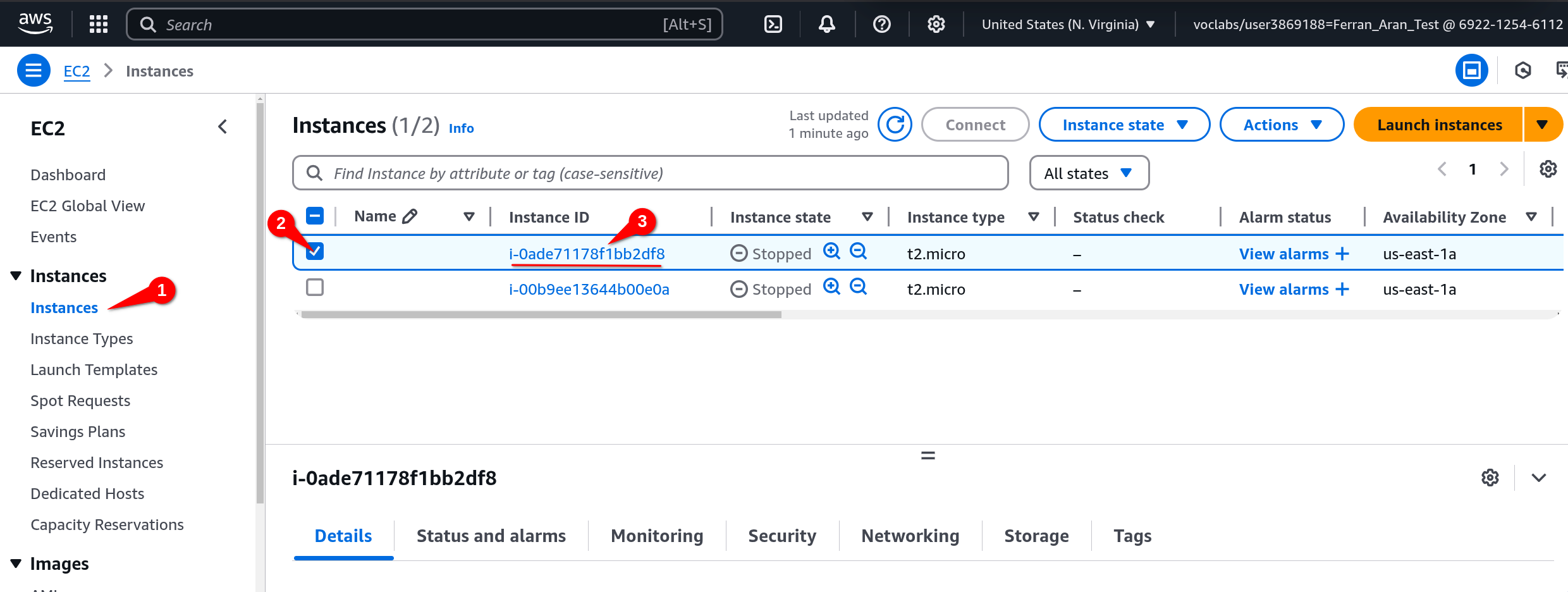 AWS Dashboard